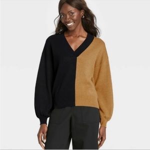 Who What Wear Colorblock Sweater